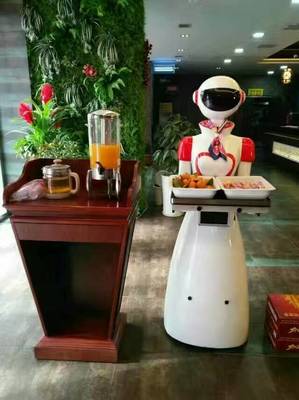 潍坊威朗无轨机器人餐厅机器人医院消毒语音机器人送餐传菜